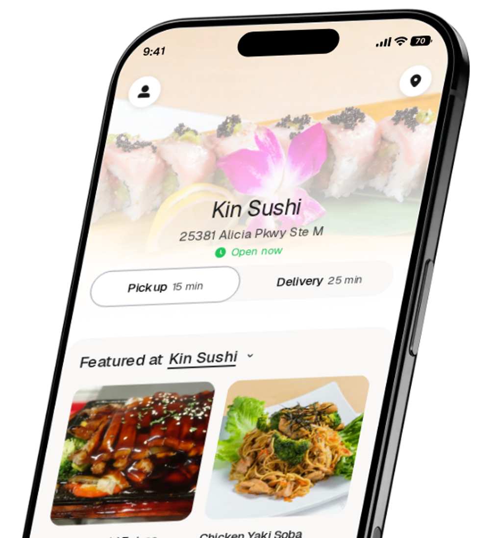 Kin Sushi app preview